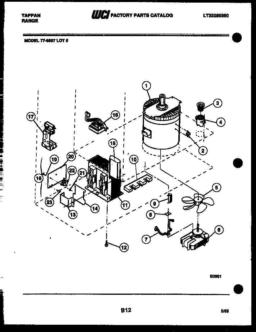 Tappan 77-8957-66-05 power control diagram