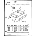 Tappan 30-6758-66-03 cooktop parts diagram