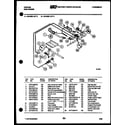 Tappan 36-3032-00-06 burner, manifold and gas control diagram