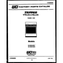 Tappan 32-2539-00-01 cover page diagram