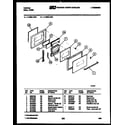 Tappan 11-5969-00-01 lower oven door parts diagram