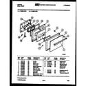 Tappan 11-5969-00-01 upper oven door parts diagram