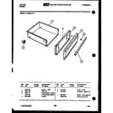 Tappan 31-2339-23-01 drawer parts diagram