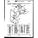 Tappan 30-3349-00-02 burner, manifold and gas control diagram