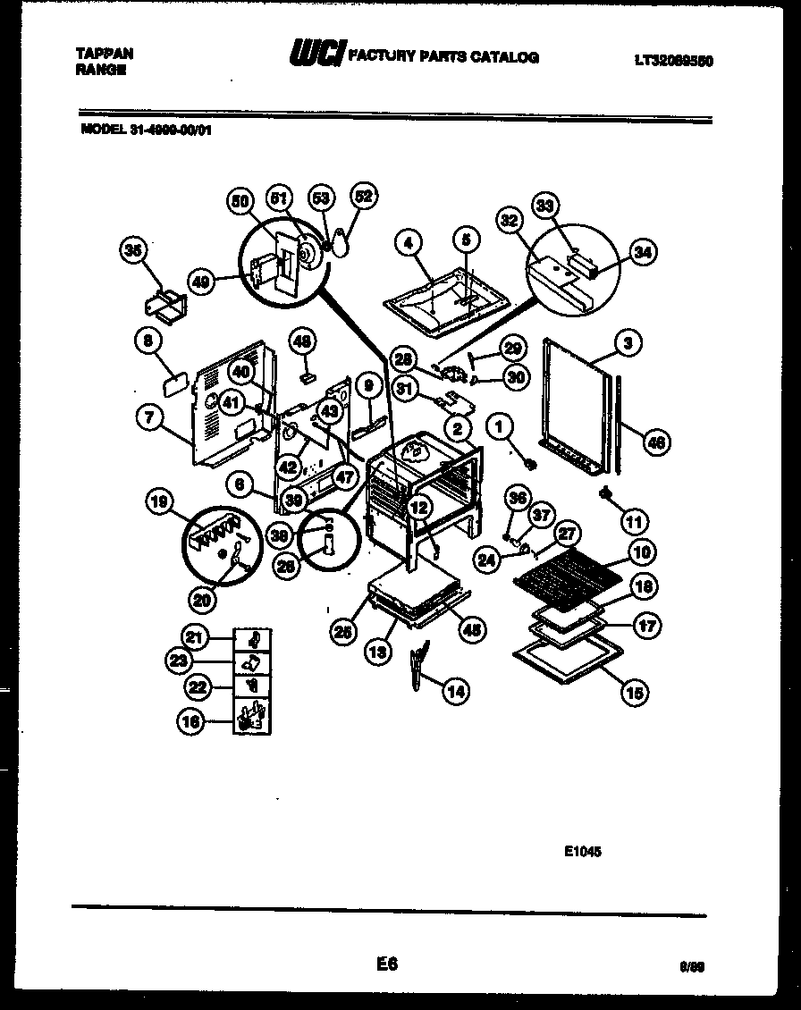 Tappan 31-4999-66-01 body parts diagram