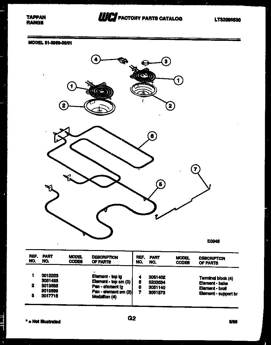 Tappan 30-3858-00-05 body parts diagram