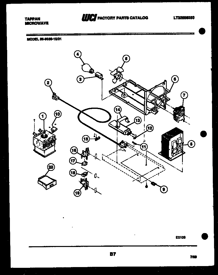 Tappan 56-9339-10-01 power control diagram