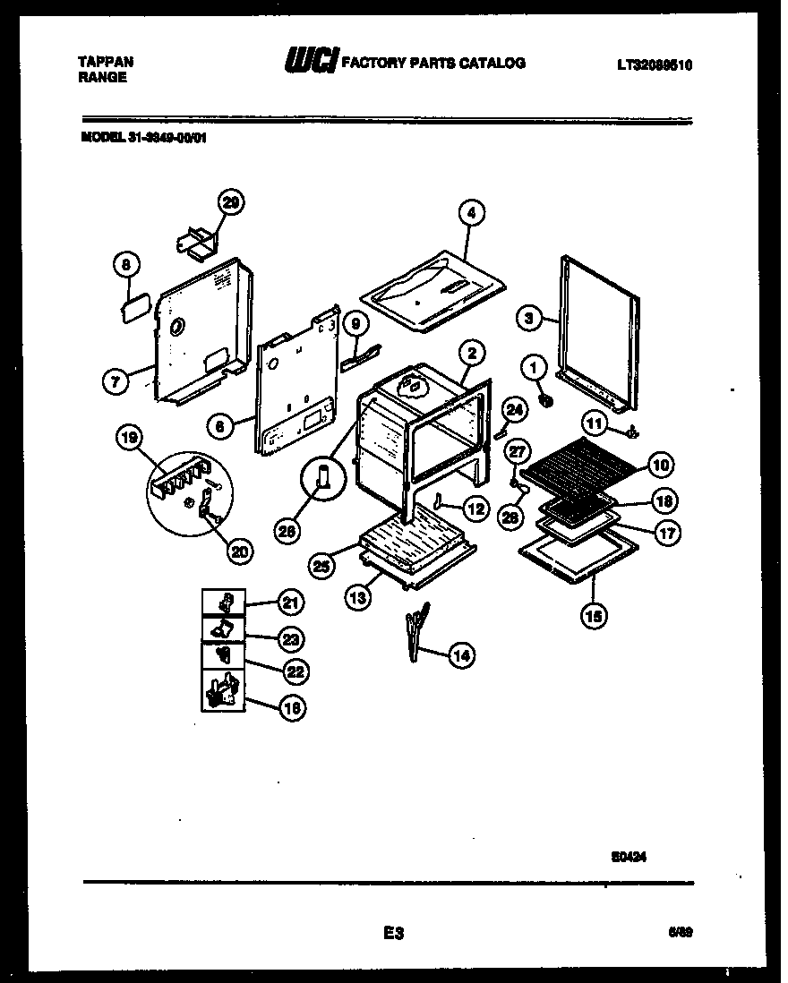 Tappan 31-3349-23-01 body parts diagram