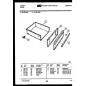 Tappan 30-4999-23-01 drawer parts diagram