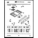 Tappan 30-2549-00-02 cooktop parts diagram