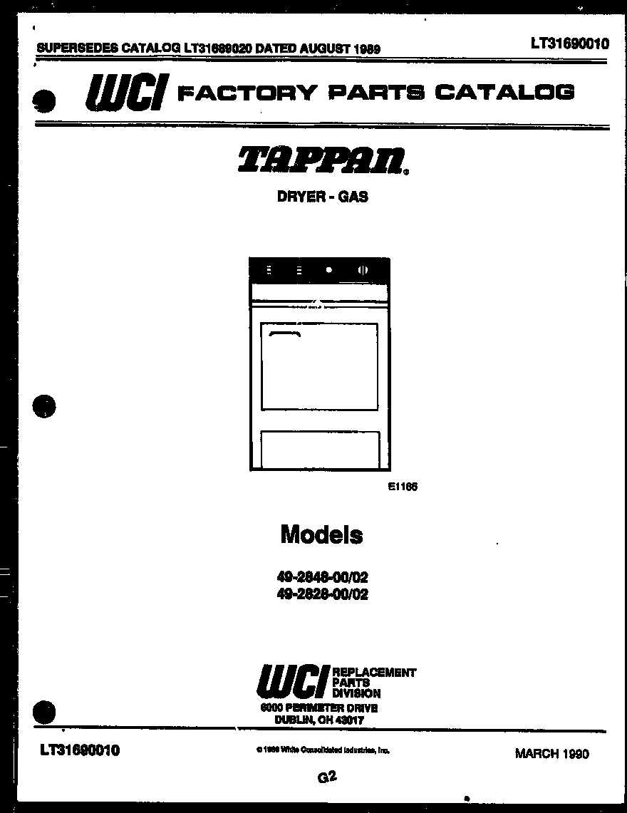 Tappan 49-2848-00-02 null diagram