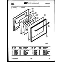 Tappan VP30CW3 door parts diagram
