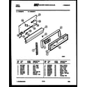 Tappan VP36DW2 backguard diagram