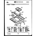 Tappan VP36DW2 cooktop parts diagram
