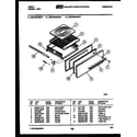Tappan 30CPMCWBN1 broiler drawer parts diagram
