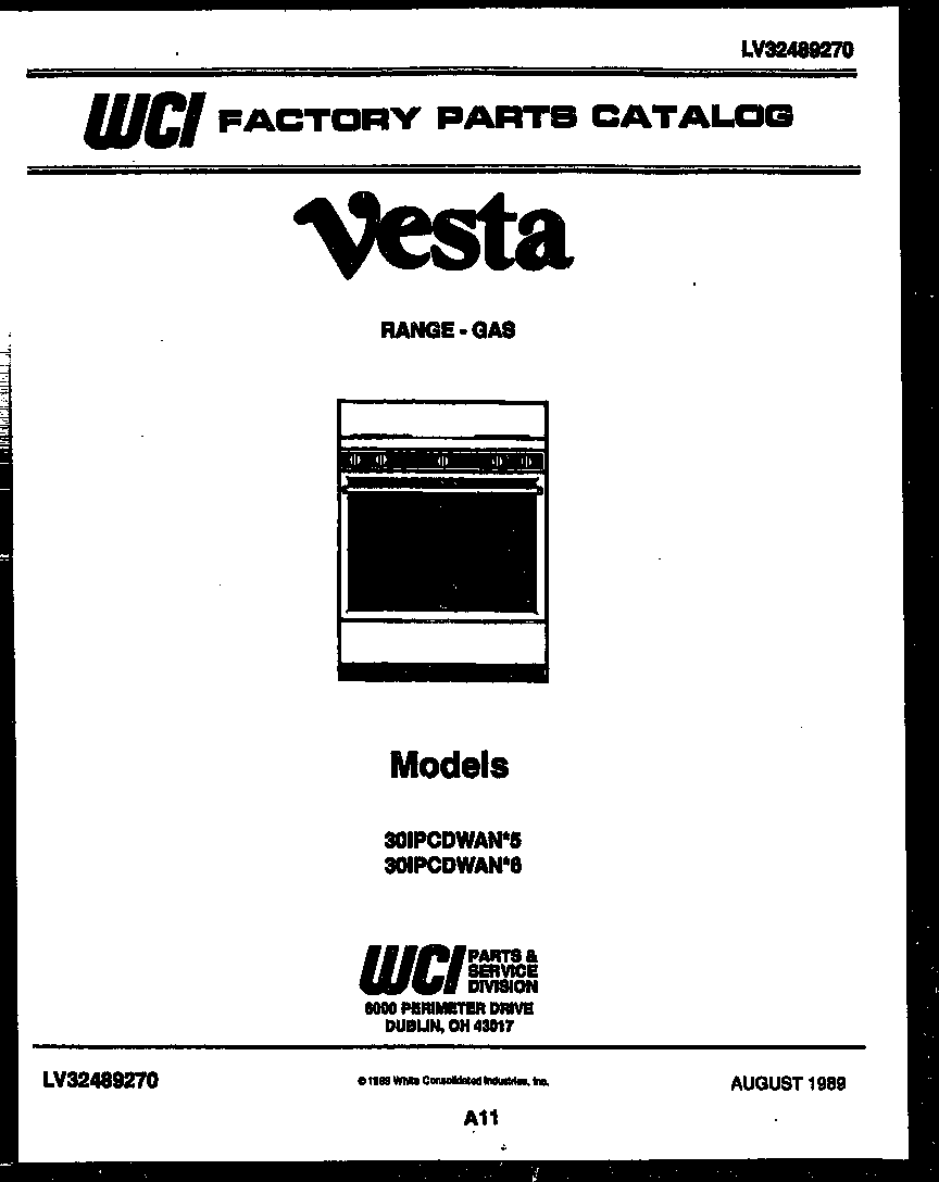 Tappan 30IPCDWAN6 cover page diagram