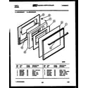 Tappan 30IPCDWAN6 door parts diagram