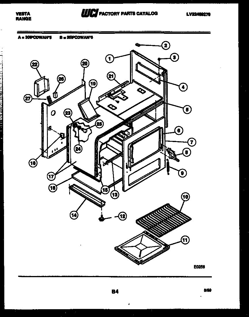 Tappan 30IPCDWAN6 body parts diagram