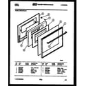 Tappan 30IGCDWAN5 door parts diagram