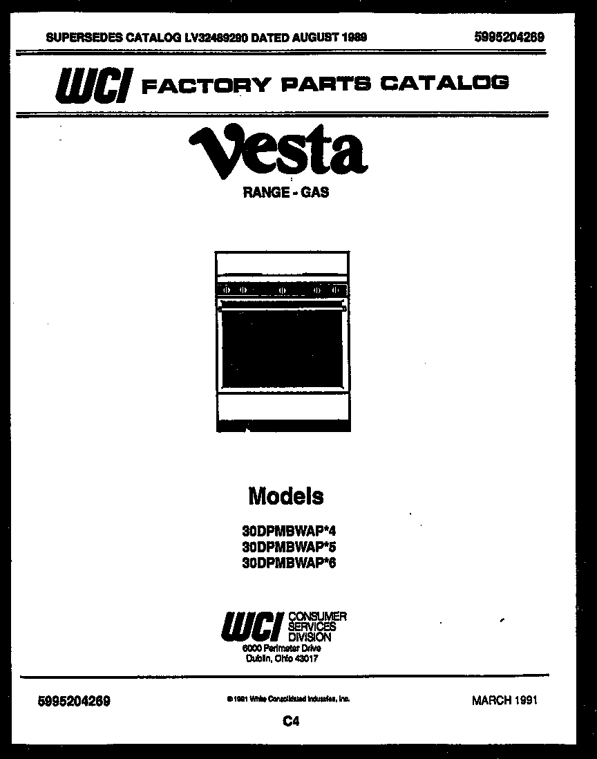 Tappan 30DPMBWAP6 backguard diagram