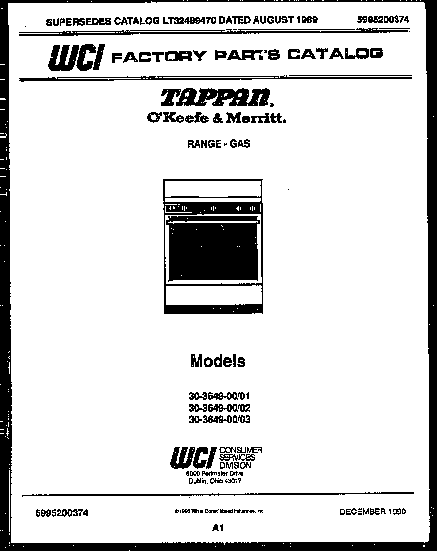 Tappan 30-3649-00-03 null diagram