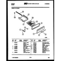 Tappan 30-1049-00-01 broiler drawer parts diagram