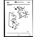 Tappan 30-1049-00-01 burner, manifold and gas control diagram