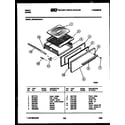 Tappan 30DGMCWAN4 broiler drawer parts diagram