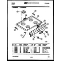 Tappan 32-2639-00-02 cooktop parts diagram
