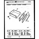 Tappan 72-7989-00-02 drawer parts diagram