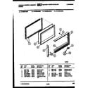 Tappan 72-7989-00-02 upper oven door parts diagram