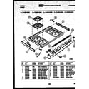 Tappan 76-4667-00-05 cooktop parts diagram
