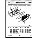 Tappan 76-4667-00-05 lower oven door parts diagram