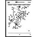 Tappan 76-4667-00-05 burner, manifold and gas control diagram