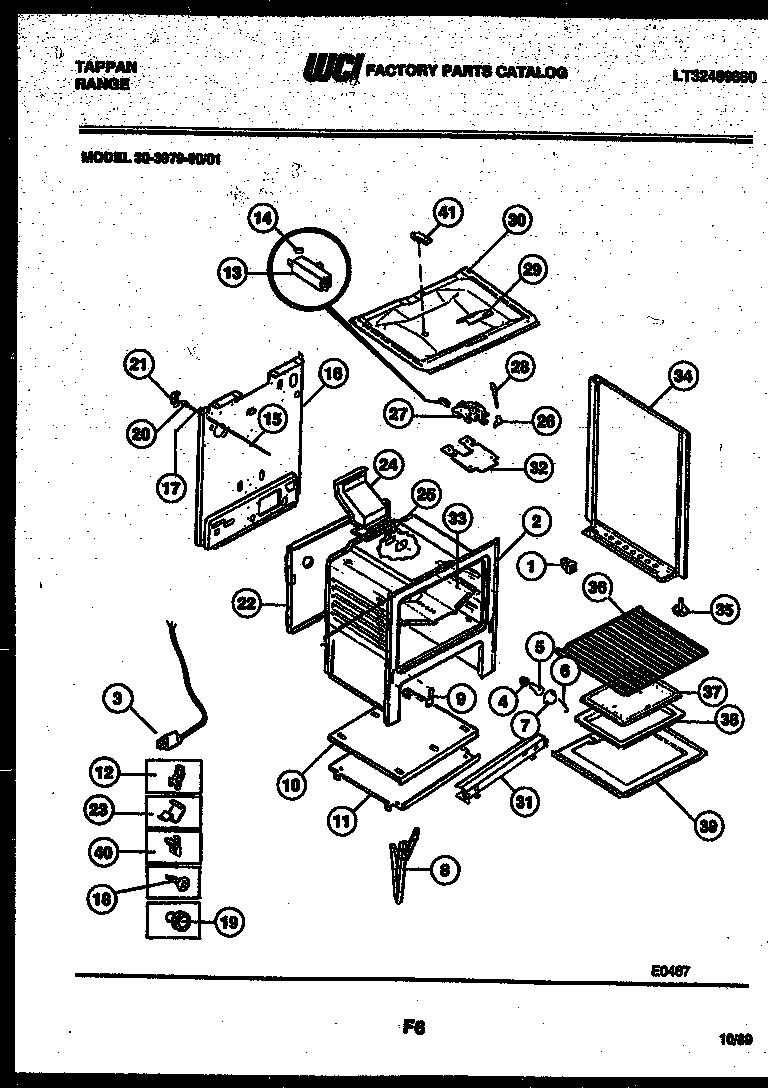 Tappan 30-3979-23-01 body parts diagram