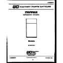 Tappan 95-1587-00-04 cover diagram