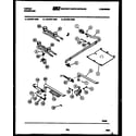 Tappan 32-2757-00-03 burner, manifold and gas control diagram