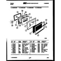 Tappan 30-2538-23-05 door parts diagram