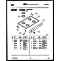 Tappan 30-7988-66-03 cooktop parts diagram