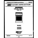 Tappan 30-2759-23-03 cover page diagram