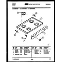 Tappan 30-2759-23-03 cooktop parts diagram