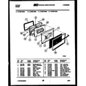 Tappan 76-4967-00-07 lower oven door parts diagram