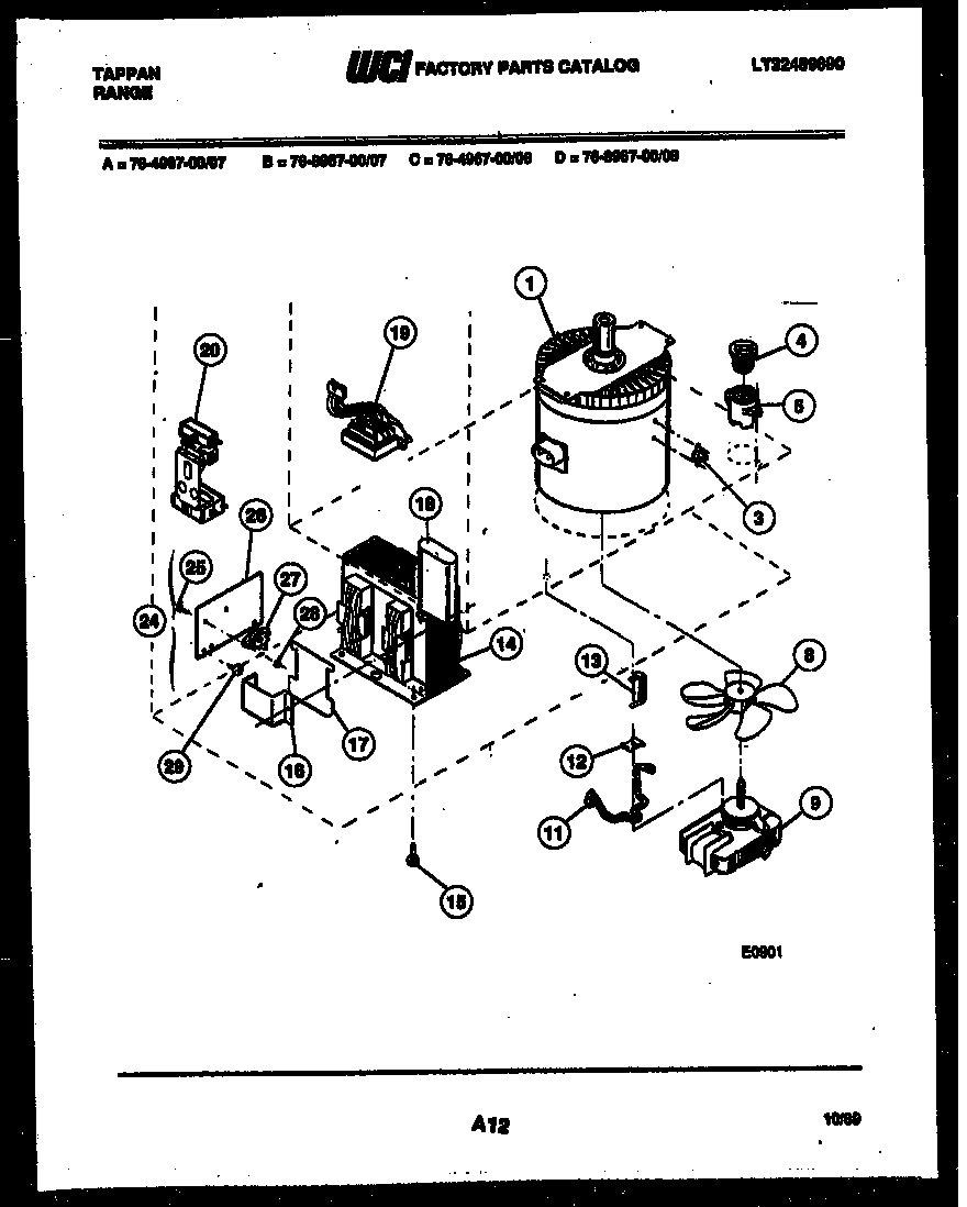 Tappan 76-4967-00-08 power control diagram