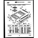 Tappan 76-4967-00-10 cooktop parts diagram