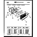 Tappan 76-4667-00-04 upper oven door parts diagram