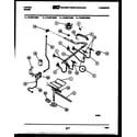 Tappan 76-4667-00-04 burner, manifold and gas control diagram