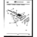 Tappan 76-4667-00-04 broiler drawer parts diagram
