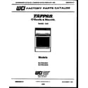 Tappan 30-2769-00-01 cover page diagram
