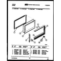 Tappan 72-3657-00-09 upper oven door parts diagram