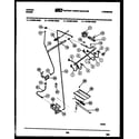 Tappan 72-3657-00-09 burner, manifold and gas control diagram